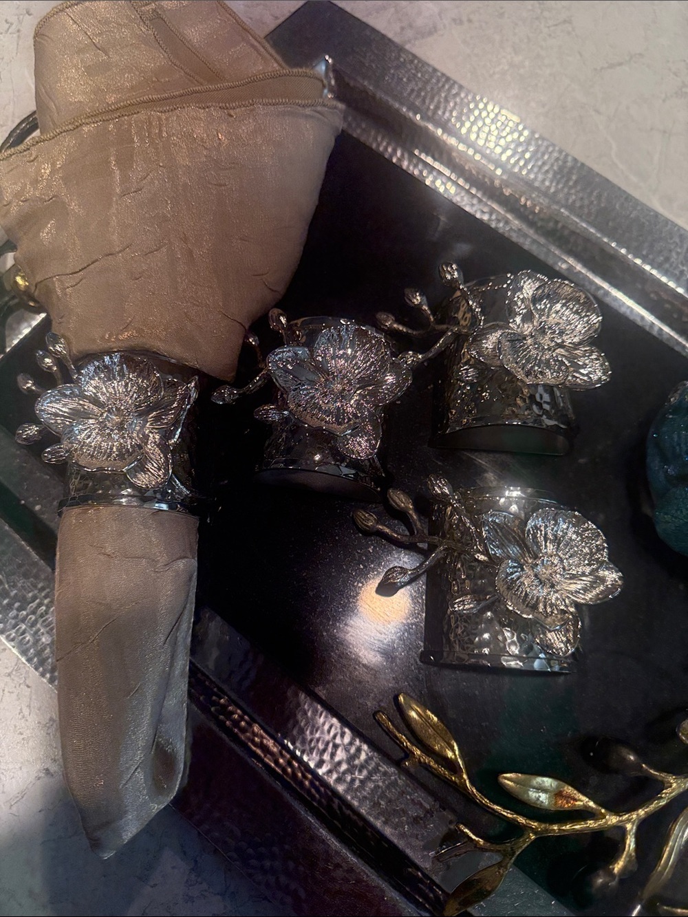 Beautiful Elegant MICHAEL ARAM Napkin holders.